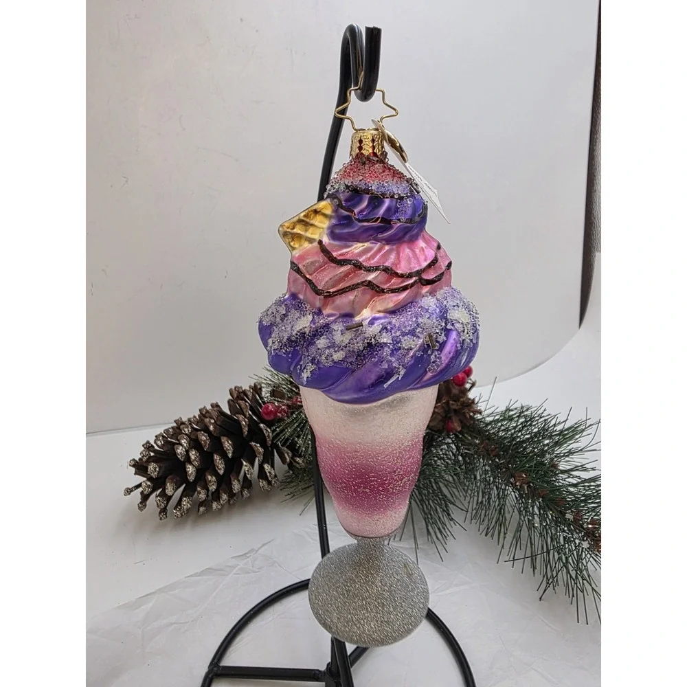 Christopher Radko Sundae FunDay 1016705 Ice Cream Christmas Ornament 7